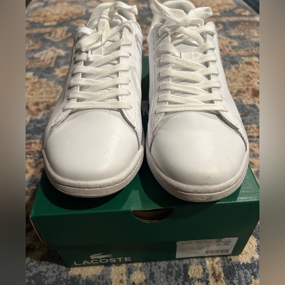 Lacoste Classic White Leather Sneakers - Picture 4 of 5